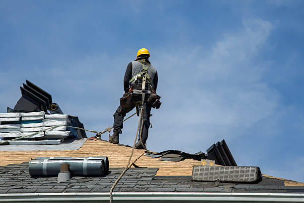 Professional Roofing technician working in Allendale, CA